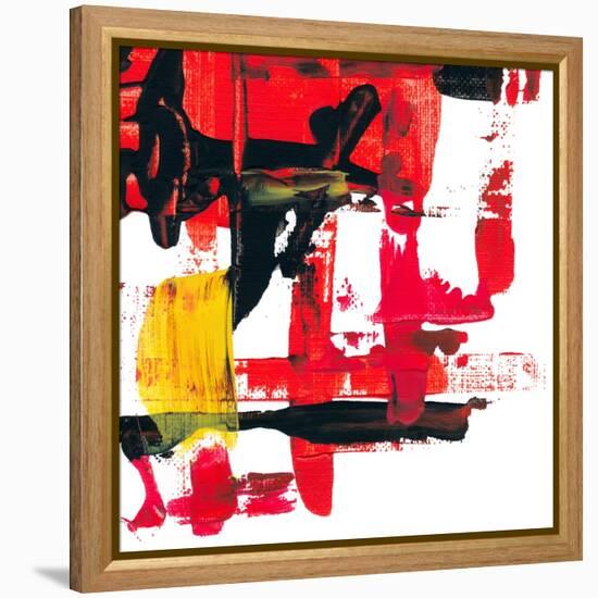 Abstract Acrylic Painting, Palette Knife Texture-Andriy Zholudyev-Framed Stretched Canvas