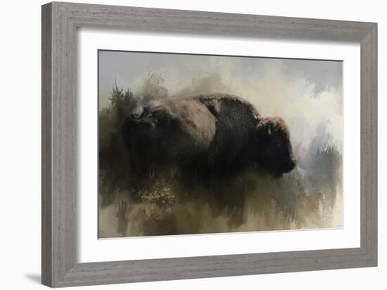 Abstract American Bison-Jai Johnson-Framed Giclee Print