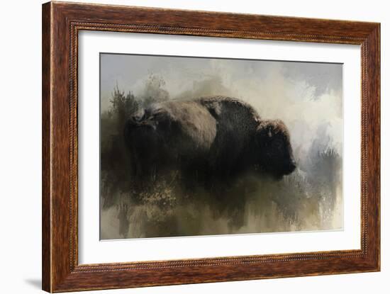 Abstract American Bison-Jai Johnson-Framed Giclee Print