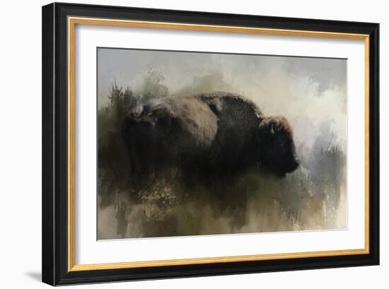 Abstract American Bison-Jai Johnson-Framed Giclee Print