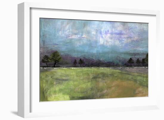 Abstract Aqua Sky Landscape-Jean Plout-Framed Giclee Print