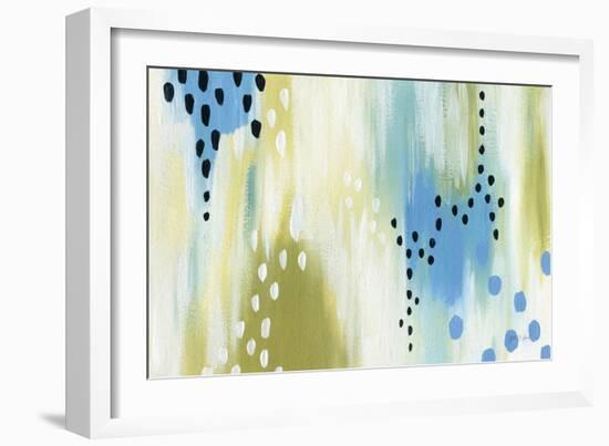 Abstract Aqua Vibe-Yvette St. Amant-Framed Art Print