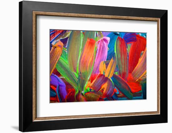 Abstract Art Backgrounds. Hand-Painted Background. SELF Made.-Thirteen-Framed Photographic Print