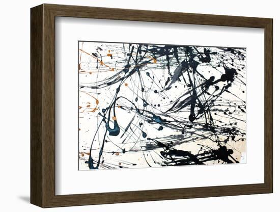 Abstract Art Creative Background. Hand Painted Background.-Nataliya Sdobnikova-Framed Photographic Print