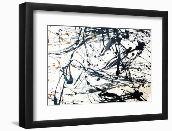 Abstract Art Creative Background. Hand Painted Background.-Nataliya Sdobnikova-Framed Photographic Print