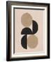Abstract Art Deco Collage with Geometric Form and Paper Texture-retrofutur-Framed Photographic Print