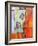 Abstract Art Window Dressing Tangerine Orange-Blenda Tyvoll-Framed Art Print