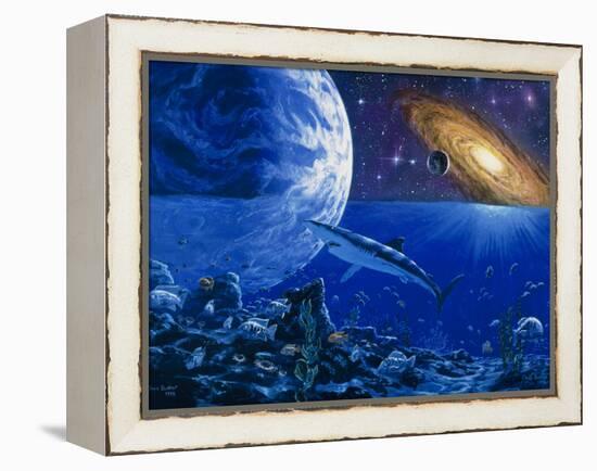 Abstract Artwork of the Evolution of Life-Chris Butler-Framed Premier Image Canvas