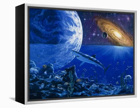 Abstract Artwork of the Evolution of Life-Chris Butler-Framed Premier Image Canvas