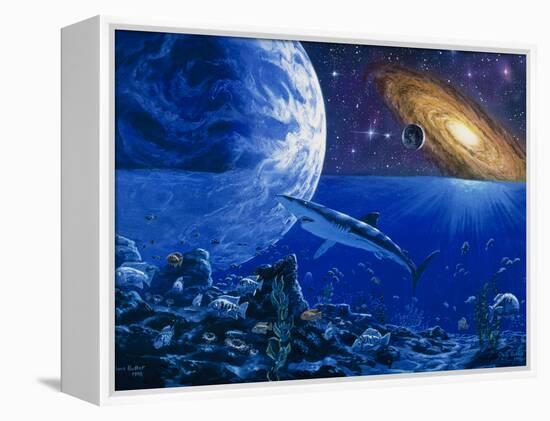 Abstract Artwork of the Evolution of Life-Chris Butler-Framed Premier Image Canvas