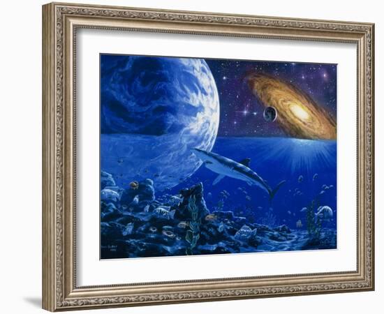 Abstract Artwork of the Evolution of Life-Chris Butler-Framed Photographic Print