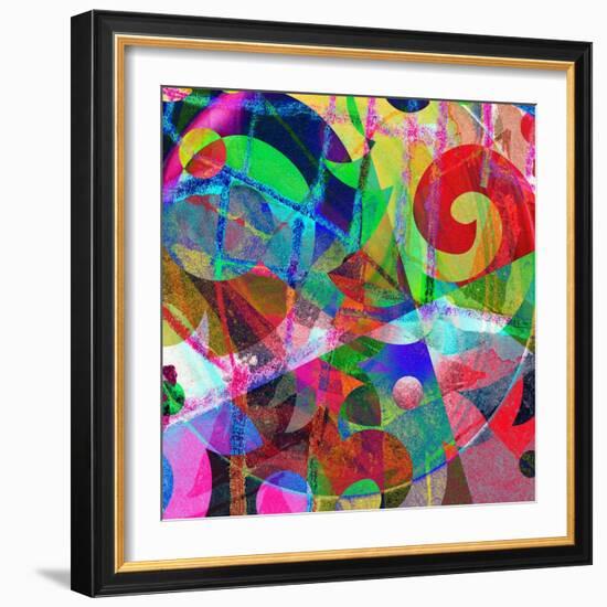 Abstract Background, Color Painted Graffiti-Andriy Zholudyev-Framed Art Print