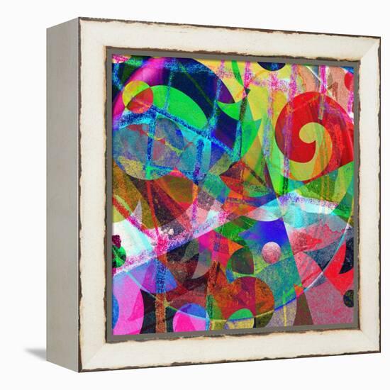 Abstract Background, Color Painted Graffiti-Andriy Zholudyev-Framed Stretched Canvas