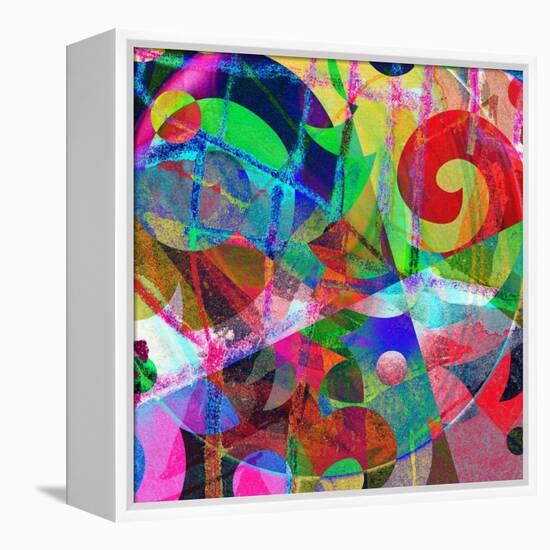 Abstract Background, Color Painted Graffiti-Andriy Zholudyev-Framed Stretched Canvas