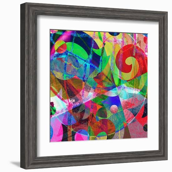 Abstract Background, Color Painted Graffiti-Andriy Zholudyev-Framed Art Print