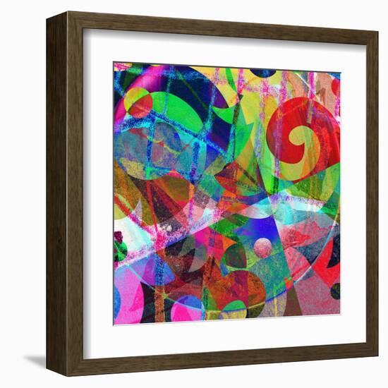 Abstract Background, Color Painted Graffiti-Andriy Zholudyev-Framed Art Print