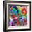 Abstract Background, Color Painted Graffiti-Andriy Zholudyev-Framed Art Print