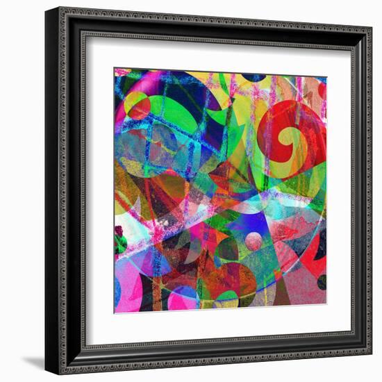 Abstract Background, Color Painted Graffiti-Andriy Zholudyev-Framed Art Print