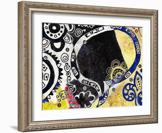 Abstract Background, Color Painted Graffiti-Andriy Zholudyev-Framed Art Print