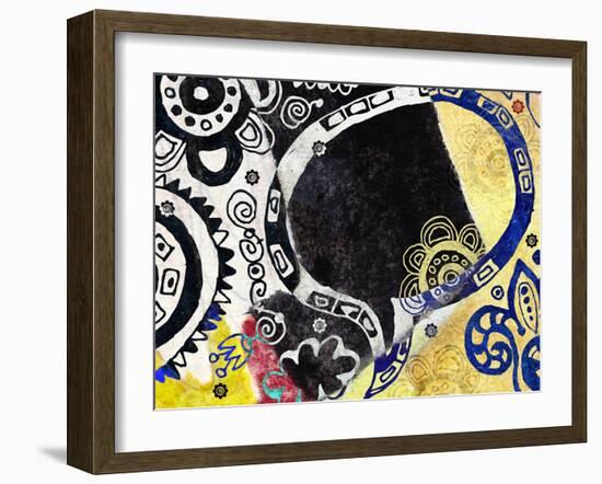 Abstract Background, Color Painted Graffiti-Andriy Zholudyev-Framed Art Print