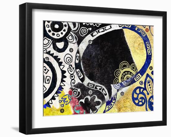 Abstract Background, Color Painted Graffiti-Andriy Zholudyev-Framed Art Print