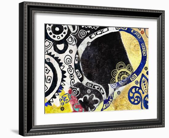 Abstract Background, Color Painted Graffiti-Andriy Zholudyev-Framed Art Print