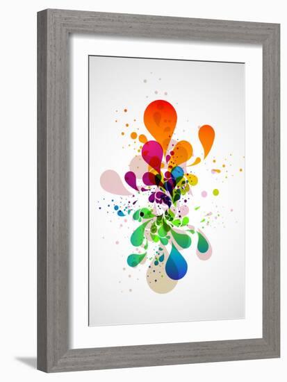 Abstract Background-theromb-Framed Art Print