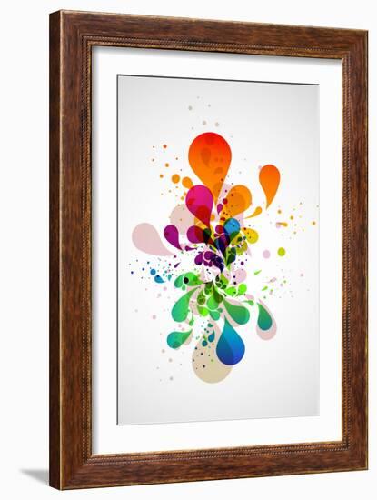 Abstract Background-theromb-Framed Art Print
