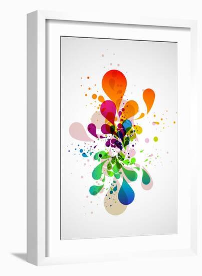 Abstract Background-theromb-Framed Art Print