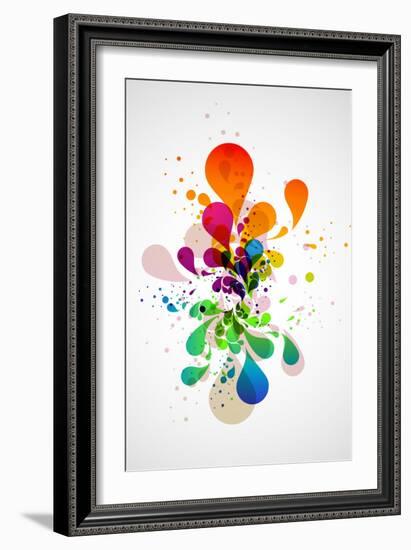 Abstract Background-theromb-Framed Art Print