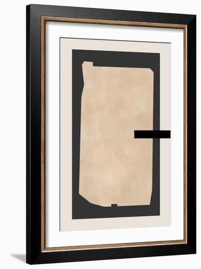 Abstract Beige Painting-Elena Ristova-Framed Giclee Print