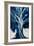 Abstract Big Blue Tree-Lea Faucher-Framed Art Print