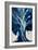 Abstract Big Blue Tree-Lea Faucher-Framed Art Print