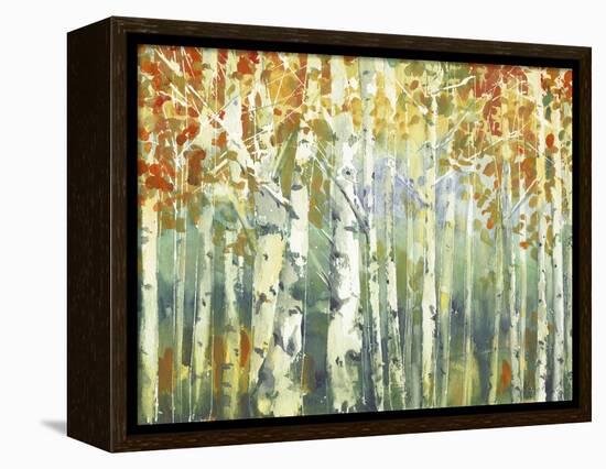 Abstract Birch Trees Warm-Marietta Cohen Art and Design-Framed Premier Image Canvas