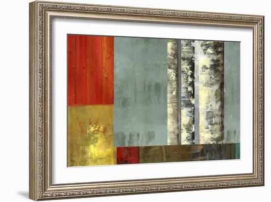 Abstract Birches II-Sloane Addison  -Framed Art Print