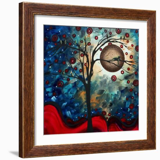 Abstract Bird Cat-Megan Aroon Duncanson-Framed Art Print