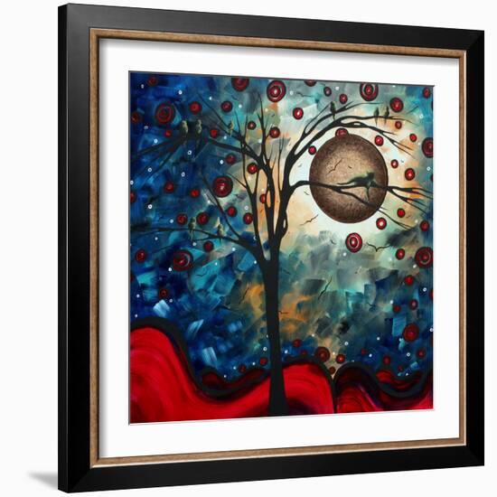 Abstract Bird Cat-Megan Aroon Duncanson-Framed Art Print