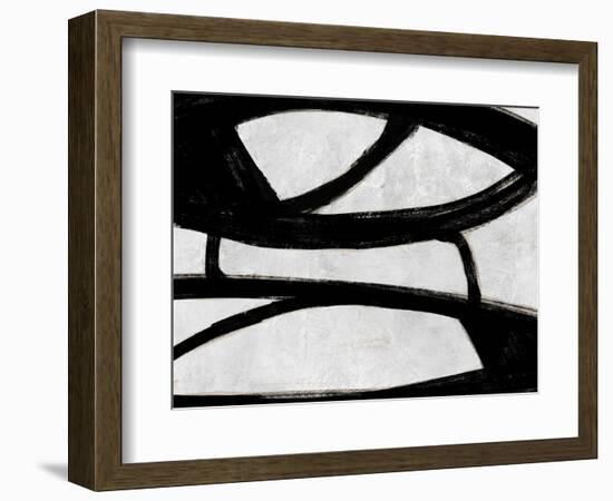 Abstract Black and White No.19-Robert Hilton-Framed Art Print