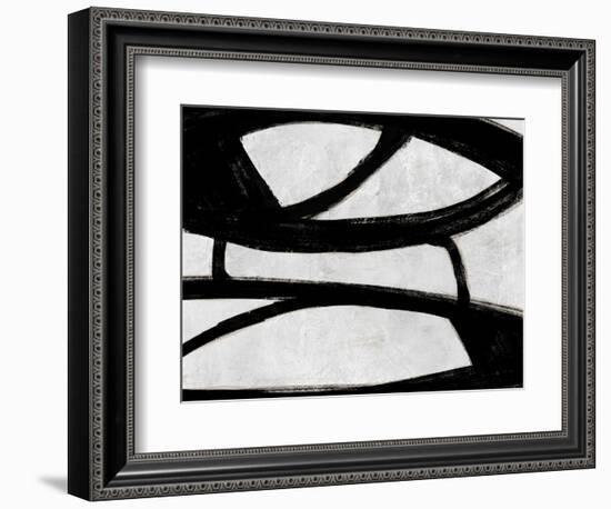 Abstract Black and White No.19-Robert Hilton-Framed Art Print