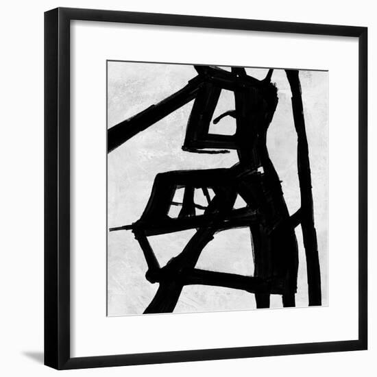 Abstract Black and White No.23-Robert Hilton-Framed Art Print