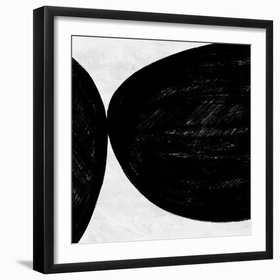 Abstract Black and White No.26-Robert Hilton-Framed Art Print