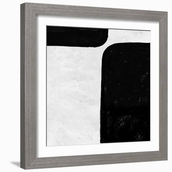 Abstract Black and White No.29-Robert Hilton-Framed Art Print