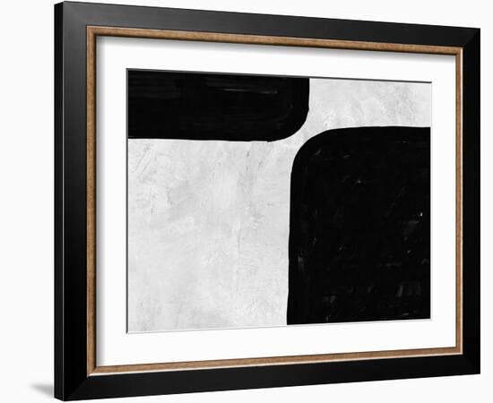 Abstract Black and White No.31-Robert Hilton-Framed Art Print