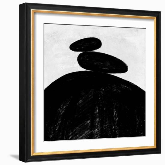 Abstract Black and White No.35-Robert Hilton-Framed Art Print