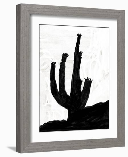 Abstract Black and White No.43-Robert Hilton-Framed Art Print