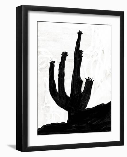 Abstract Black and White No.43-Robert Hilton-Framed Art Print