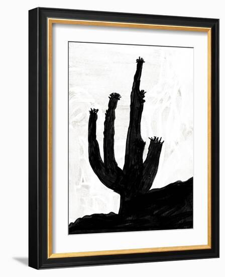 Abstract Black and White No.43-Robert Hilton-Framed Art Print