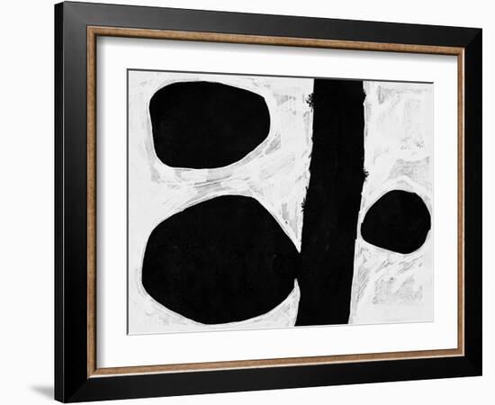 Abstract Black and White No.45-Robert Hilton-Framed Art Print