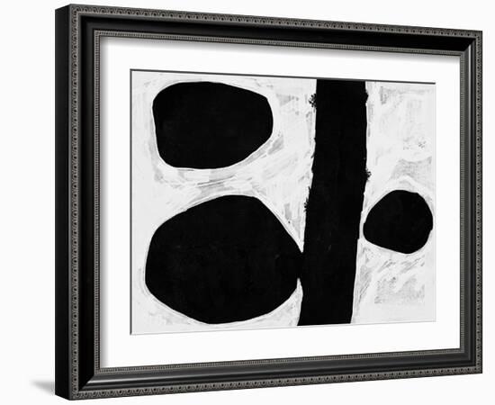 Abstract Black and White No.45-Robert Hilton-Framed Art Print