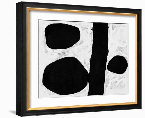 Abstract Black and White No.45-Robert Hilton-Framed Art Print